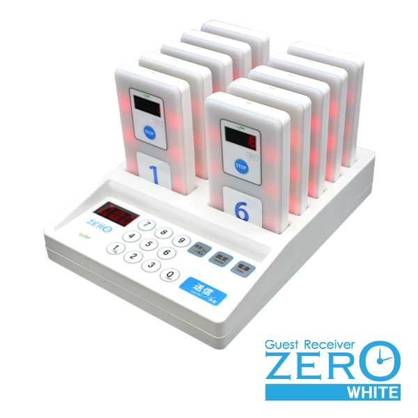 2021年ファッション福袋 電材堂店マイコール ゲストレシーバーZERO-WHITE送信操作機充電器1 受信機20 充電器1 ホワイト GRZst- 120W